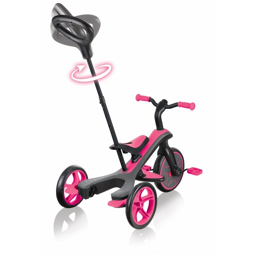 Daugiafunkcinis triratukas Globber Explorer Trike 4in1, rožinis 632-110 – 13