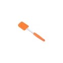 "Silicone spatula. Temperature range: -40 to 260 * C. Can be used in freezers, microwave ovens, and 