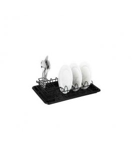 Dish holder - metal black wire dish dryer KH 1478