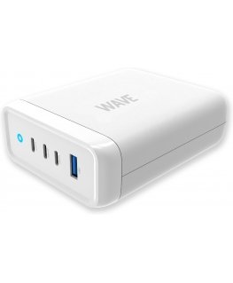 Wave 100 W USB charging station, 3x USB-C + 1x USB-A, white