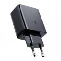 Acefast wall charger USB Type C / USB 32W, PPS, PD, QC 3.0, AFC, FCP black (A5 black)