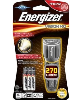 Flashlight Energizer Flashlight ENERGIZE metal vision HD + 3 pcs. battery AAA, silver