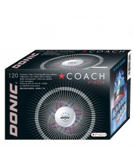 Table tennis balls DONIC P40+ Coach 1 pc. 120 pcs White