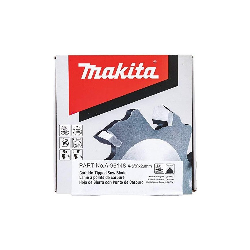 Makita B-48860 T.C.T. pjūklas 118X18X20mm 5° T6 SPECIALIZED aliuminio kompozicijai – 11