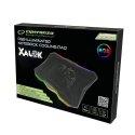 EGC110 Esperanza žaidimų aušinimo padėklas, skirtas nešiojamojo kompiuterio LED rgb xalok
