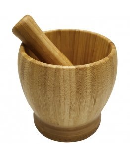 King Hoff Bamboo canister with pestle KH 1617