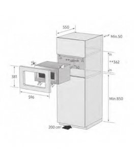 Int. microwave oven Samsung black MG23A7318CK/E2