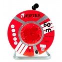 VERTEX PB50METAL Pagarinātājs 50 m 3x2,5 mm 3000 W IP44 Melns VERTEX PB50METAL Pagarinātājs 50 m 3x2,5 mm 3000 W IP44 Melns