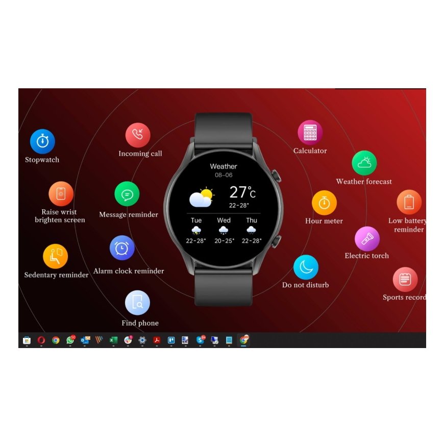 Kieslect Kr Zvana Viedais pulkstenis ar Fintesa trekeri pulsa & Sp02 mērītāju 1.32'' Amoled Melns – 13