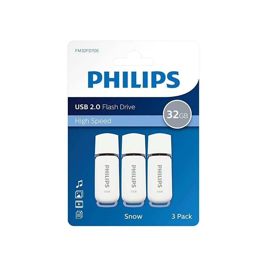 Philips USB 2.0 3-Pack 32GB