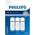 Philips USB 2.0 3-Pack 32GB Snow Edition Shadow Grey
