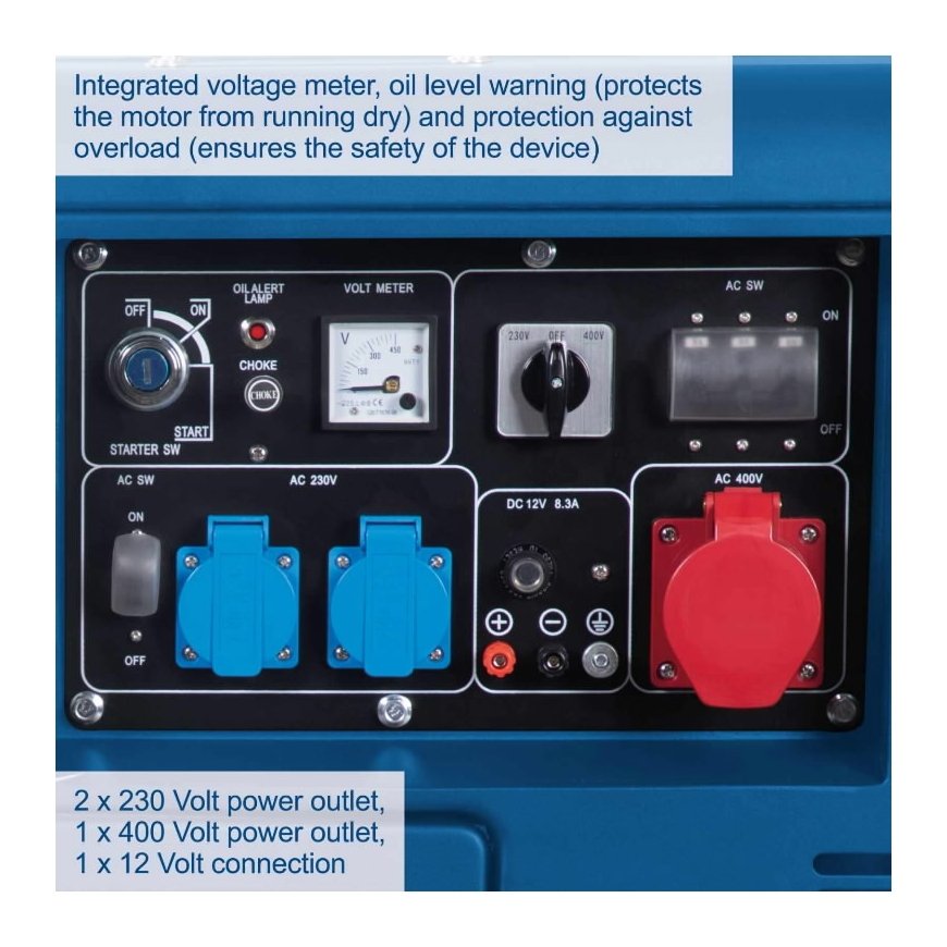 Electric generator diesel SG5200D, Scheppach – 9