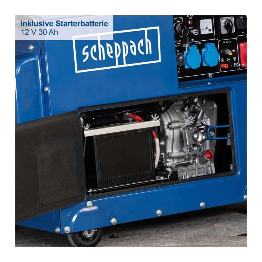 Electric generator diesel SG5200D, Scheppach – 12