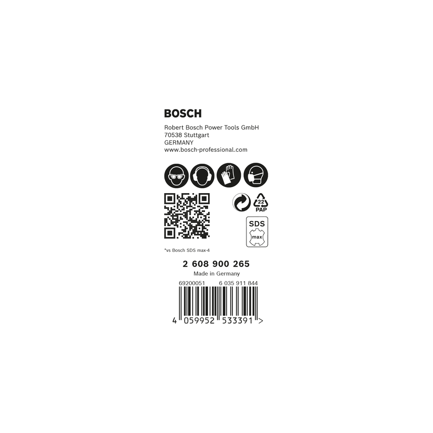 Bosch SDS-max-8X drill 22 x 400 x 520 mm – 3