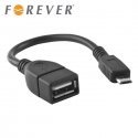 Forever Universal OTG Adapter Micro USB to USB Connection Black Forever Universal OTG Adapter Micro USB to USB Connection Black