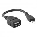 Forever Universāls OTG Adapteris Micro USB uz USB Savienojums Melns Forever Universāls OTG Adapteris Micro USB uz USB Savienojums Melns