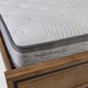 Bed GLOSSY 160x200cm, with mattress HARMONY DUO, grey