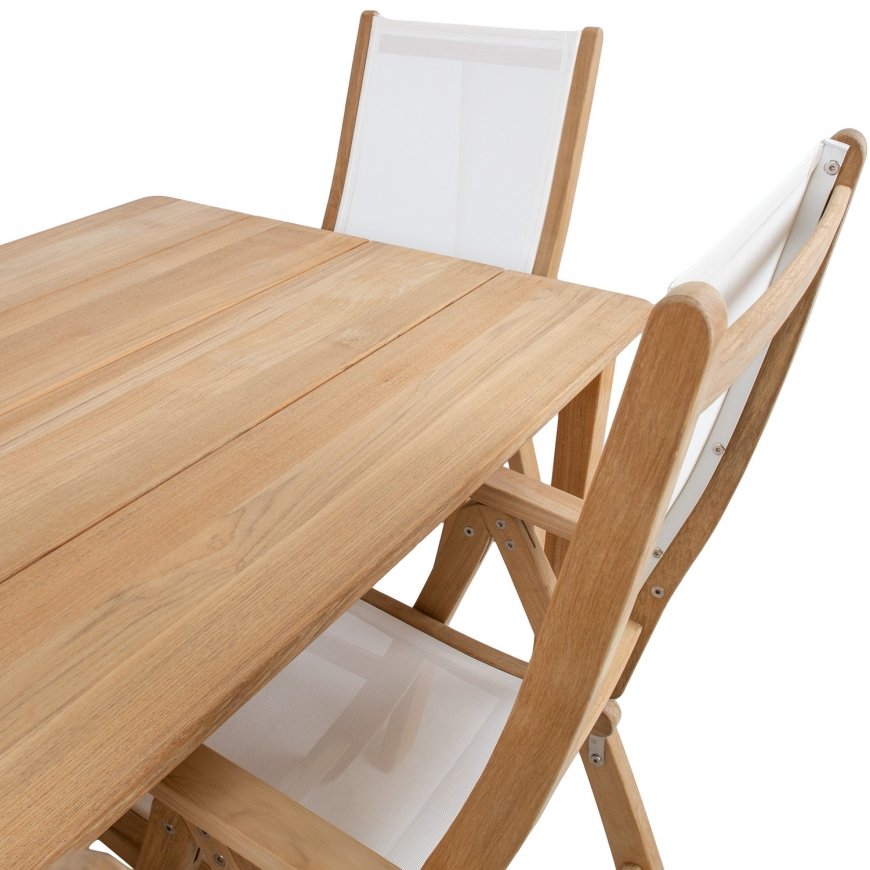 Dining set MALDIVE table, 6 foldable chairs – 4