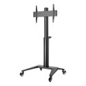 Aluminum trolley DELTACO OFFICE height-adjustable, with swivel castors, 37-70 ", black / ARM-0451 Aluminum trolley DELTACO OFFICE height-adjustable, with swivel castors, 37-70 ", black / ARM-0451