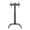TV stand on wheels DELTACO OFFICE aluminum, adjustable height, 37-70", black / ARM-0451 TV stand on wheels DELTACO OFFICE aluminum, adjustable height, 37-70", black / ARM-0451