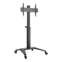 Aluminum trolley DELTACO OFFICE height-adjustable, with swivel castors, 37-70 ", black / ARM-0451 Aluminum trolley DELTACO OFFICE height-adjustable, with swivel castors, 37-70 ", black / ARM-0451