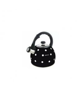 WHISTLING KETTLE BLACK COLOR BODY WITH WHITE DOTS - 2.0L KH 1048