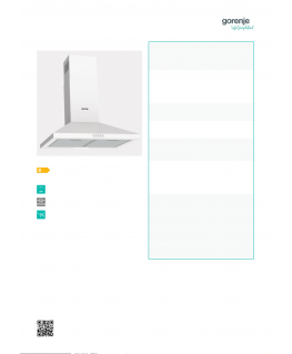 Hood GORENJE WHC629E4W
