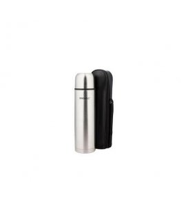 THERMOS METAL - 750ML - 0.75 l, dimension 25x8cm, material cover included, automatic stopper with pourer. KH 4053