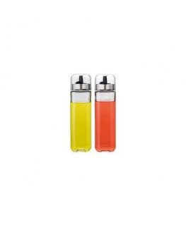 A set of two seasonings for oil and vinegar. Glassware. Size: 5.2 x 5.2 x 19.2 cm. 270 ml volume KH 1645