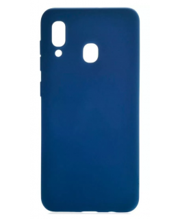 Samsung A20 Silicon Case Dark Blue
