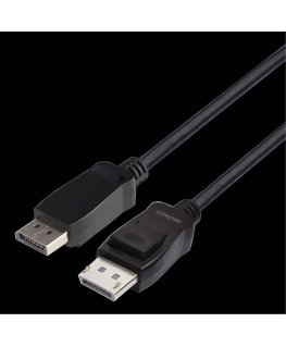 DisplayPort cable DELTACO 1m, 8K, DP 1.4, DSC 1.2, LSZH black / DP8K-1010-LSZH