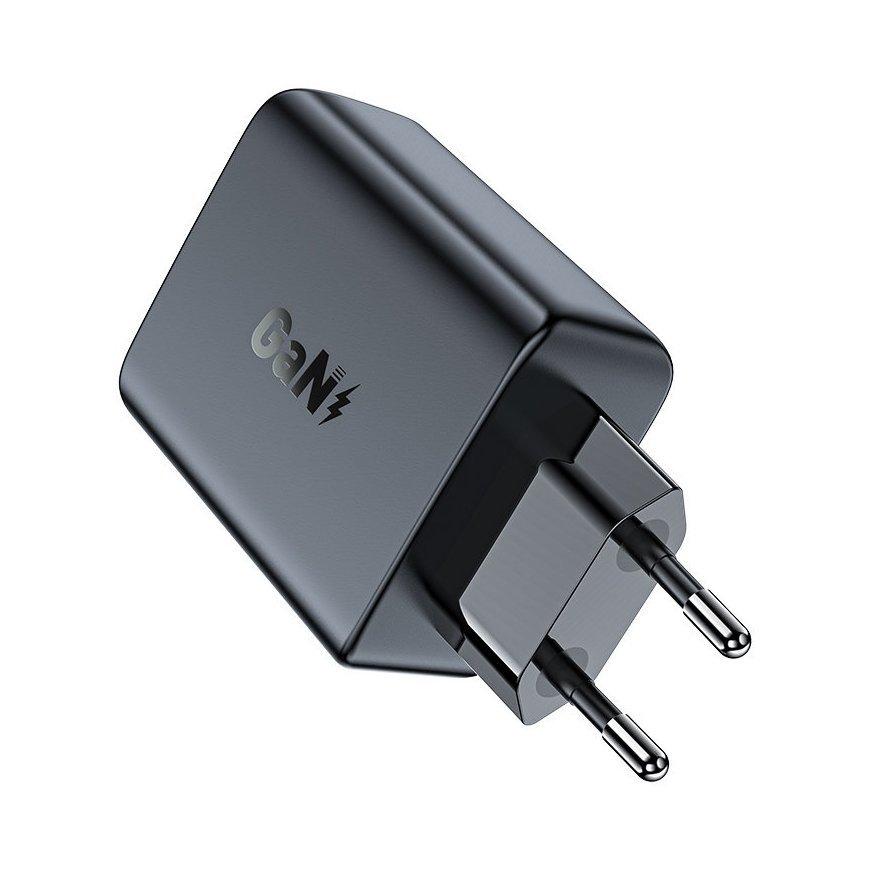 Wall charger Acefast A29 PD50W GAN 2x USB-C 50W (black) – 2