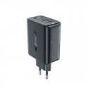 Wall charger Acefast A29 PD50W GAN 2x USB-C 50W (black) Wall charger Acefast A29 PD50W GAN 2x USB-C 50W (black)