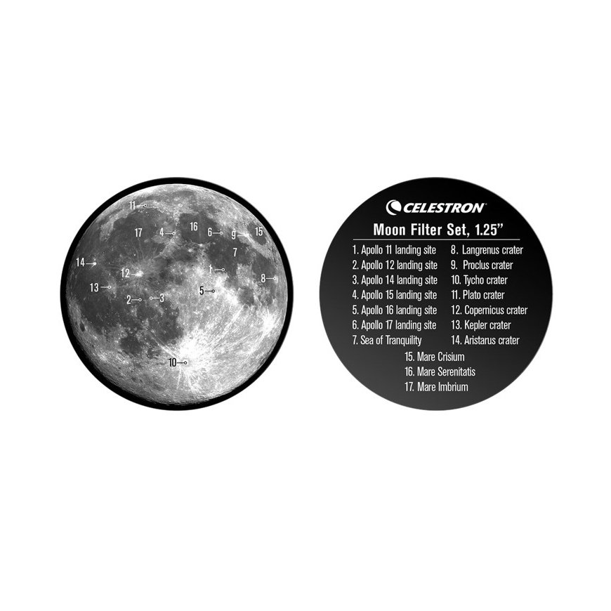 Celestron 1.25" Moon Filter Set – 6