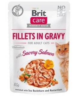 BRIT Care fileed kastmes Lõhefileed kastmes - märg kassitoit - 85 g