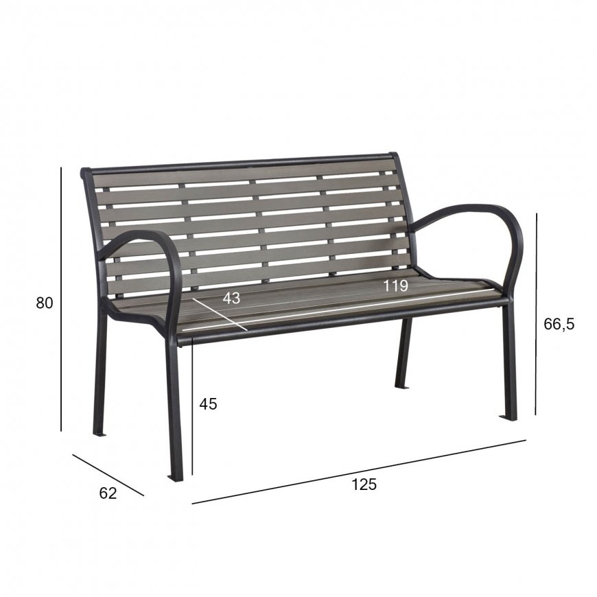 Bench VIOLA grey – 2