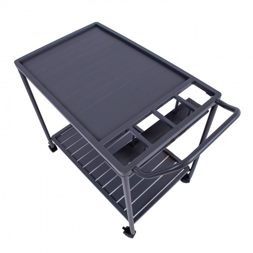 Тележка сервировочная MAGIC 88x44xH80см, тёмно-серая – 4