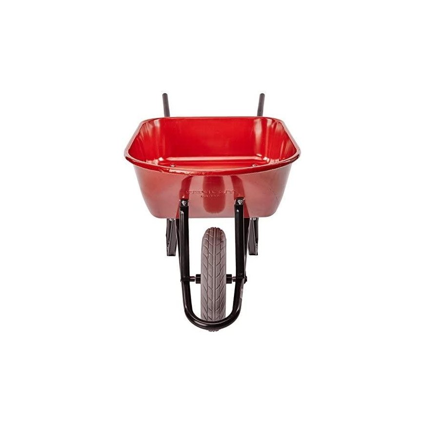 Sturdy wheelbarrow with metal capacity 100 l., inflatable tire, max. 580kg Truper® – 3