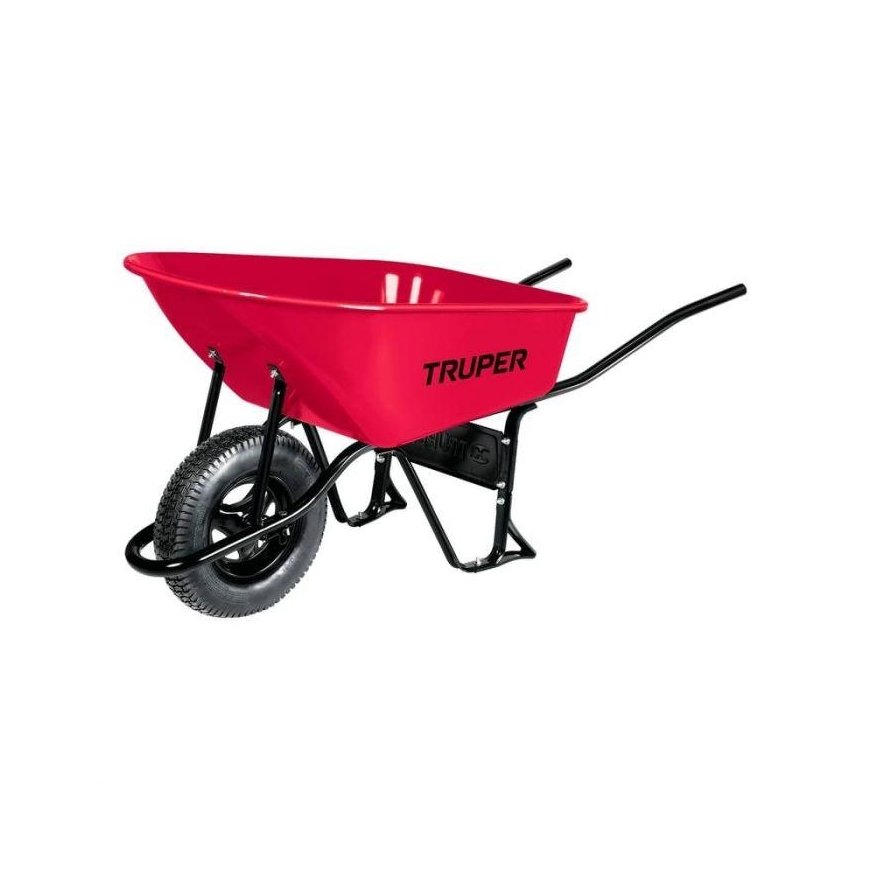 Sturdy wheelbarrow with metal capacity 100 l., inflatable tire, max. 580kg Truper® – 5