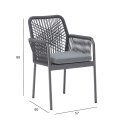 Стул HELA 57x60xH89см, серый
