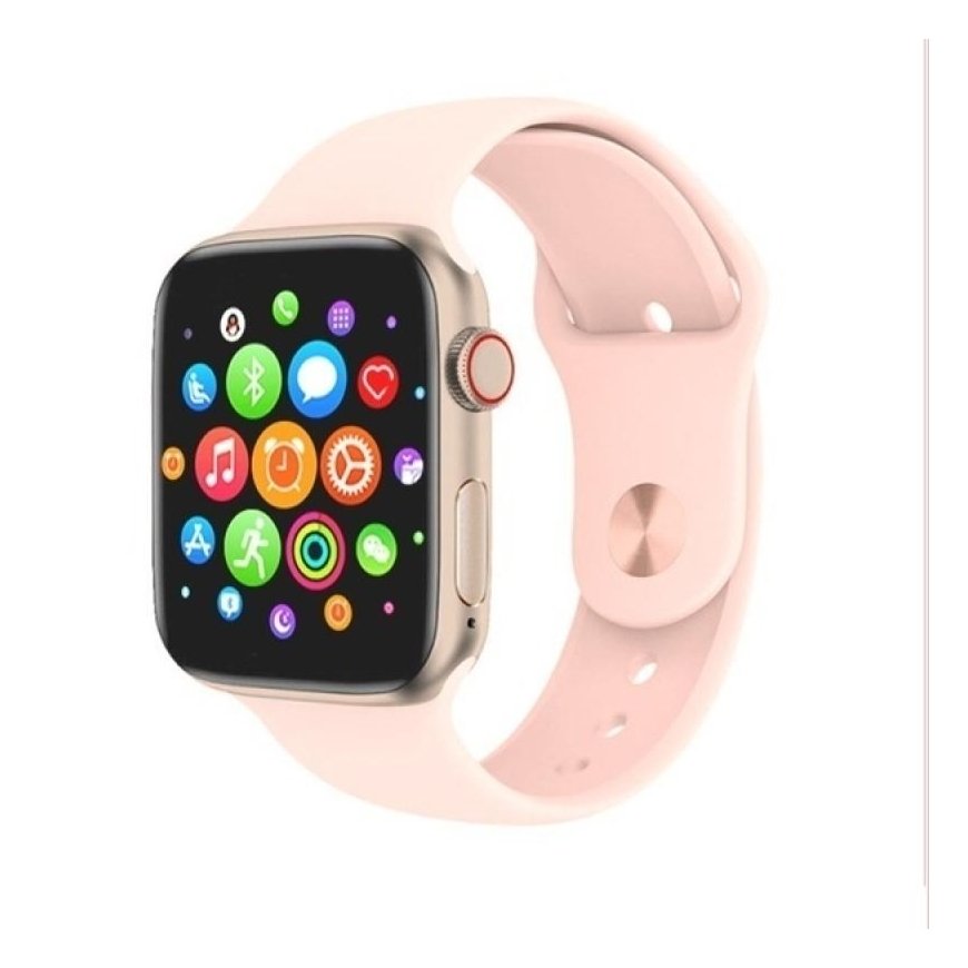 Riff T500 IPS Touch Alumīnija Sporta Smart Pulkstenis ar Pulsometru un Asins spiediena mērītāju Rozā – 3