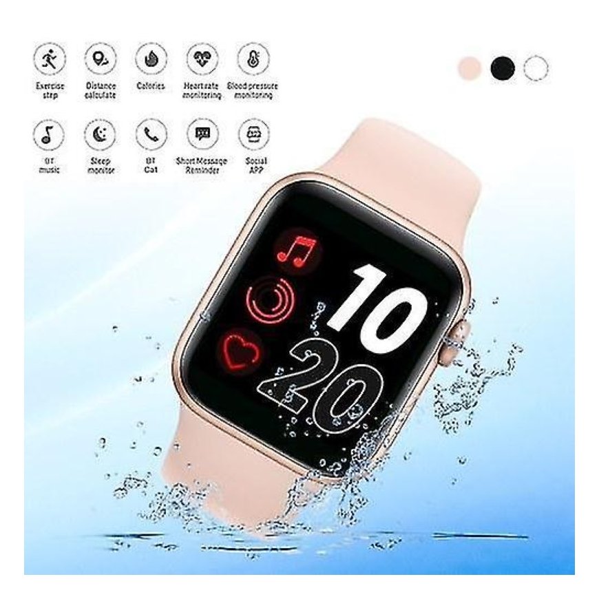 Riff T500 IPS Touch Alumīnija Sporta Smart Pulkstenis ar Pulsometru un Asins spiediena mērītāju Rozā – 7