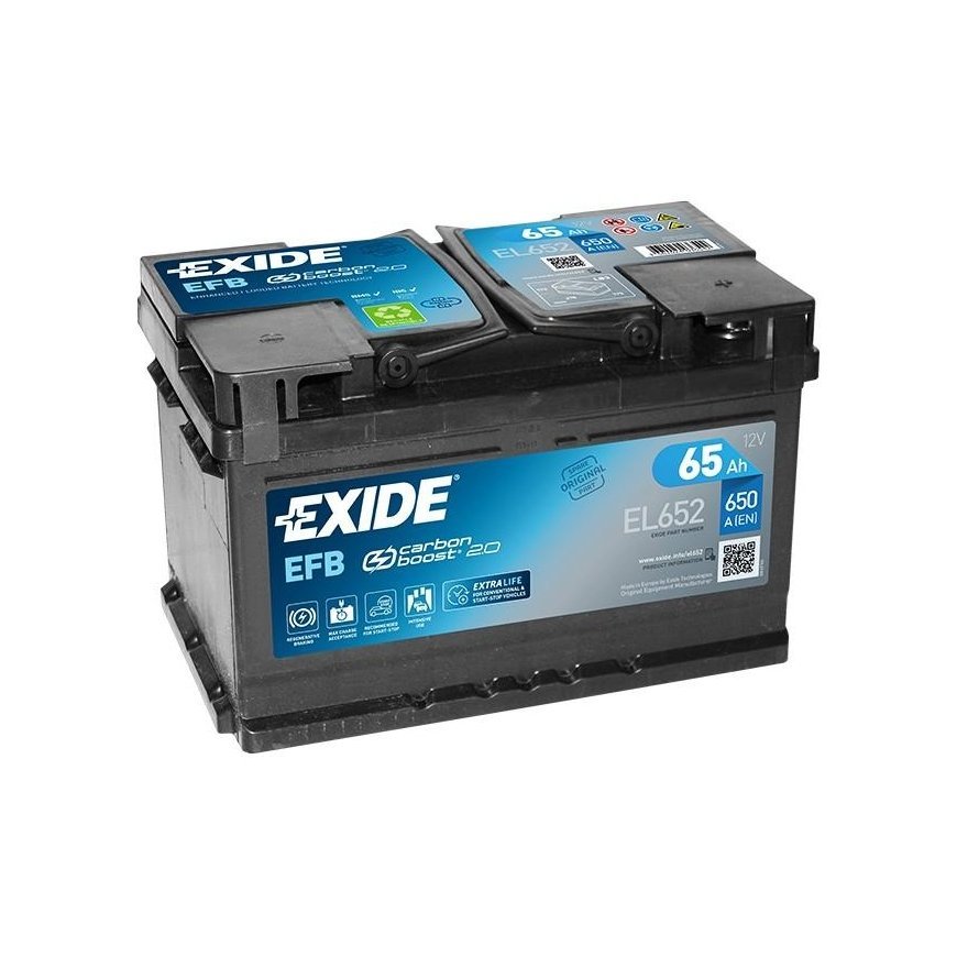 EXIDE EL652 EFB 65Ah 650A (EN) 12V akumuliatorius – 2