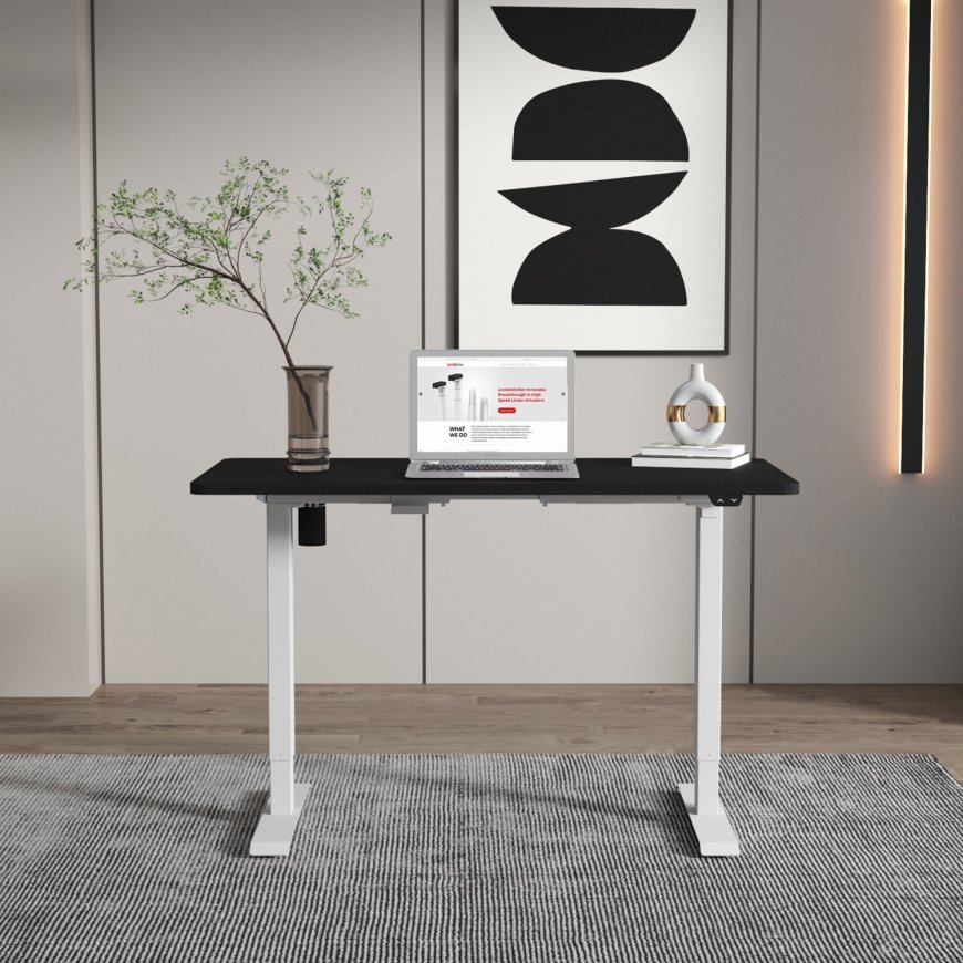 Töölaud ERGO 1 mootoriga 140x80cm, must/ – 2