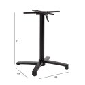 Table leg BISTRO 69x69xH72cm, black Table leg BISTRO 69x69xH72cm, black