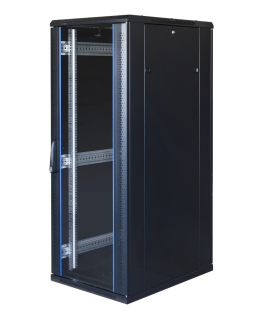 TOTEN System G, 19" cabinet, 32U, 600x1000, glass front door, perforated/ 19-G6032GP