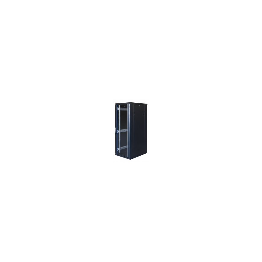 TOTEN System G, 19" cabinet, 32U, 600x1000, glass front door, perforated/ 19-G6032GP – 3