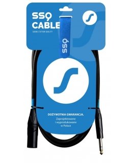 SSQ JSXM5 SS-1464 Stereo kabeļa ligzda&nbsp;— XLR 3 kontaktu vīrs, 5&nbsp;m, melns