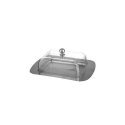 Square butter container with plastic lid - stainless steel, acrylic. Dimensions: 19 c KH 4027