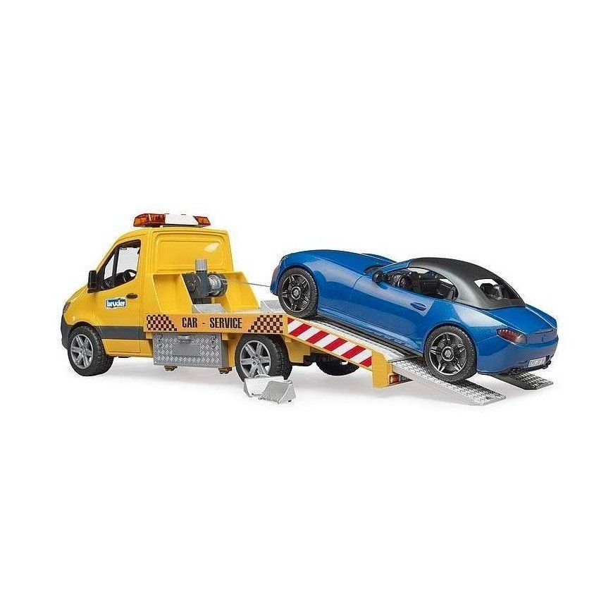 BRUDER MB Sprinter car transporter with